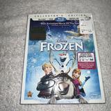 Disney Media | Frozen Blu-Ray & Dvd + Digital Blu-Ray Walt Disney Collectors Edition | Color: Blue/Silver | Size: Os