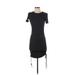 Zara Casual Dress - Sheath: Gray Solid Dresses - Women's Size Small