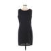 Sally U.S.A. Casual Dress - Sheath: Black Solid Dresses - Women's Size Medium