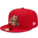 Men's New Era Red Fresno Grizzlies Marvel x Minor League 59FIFTY Fitted Hat