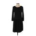 Ann Taylor LOFT Casual Dress - Midi: Black Stars Dresses - Women's Size X-Small