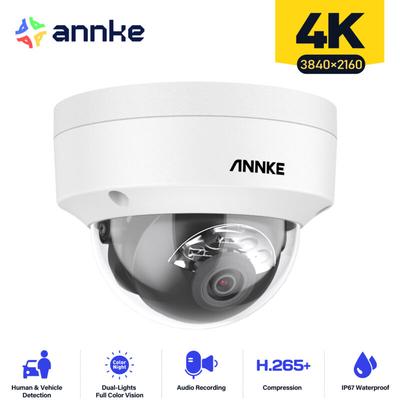 Annke - 4K poe Überwachungskamera Außen Audioaufnehmen Bewegungserkennung Dome Überwachungskamera Image