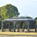 Outdoor Patio Gazebo in Gray with Oxford Cloth and Mosquito Nets