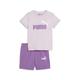 PUMA Unisex Kinder Minicats T-Shirt und Shorts Trainingsanzug, Grape Mist, 86