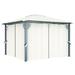 vidaXL Gazebo Outdoor Canopy Tent Pavilion Sunshade with Curtains Aluminum