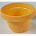 7 inch Sand Orange Pots - (Case of 5 ) Plastic Flower Pot seedlings Planter Nursery Planter Colorful Flower Planter Seed Starting Pot with Saucers (Sand Orange)