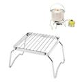 Folding Campfire Grill 304 Stainless Steel Grate Heavy Duty Portable Camping Grill Gas BBQ Grill Grate for Backpacking Hiking Picnics Fishing