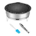 Multifunctional Barbecue Grill Korean BBQ Grills Stainless Steel Portable Tabletop Grill Small BBQ Grills for Backyard Maifanstone Bakeware