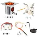 Hisencn Auger Motor Grill Induction Fan Kit Fire Burn Pot&Hot Rod Igniter Grill Replacement Parts for Traeger Pit Boss Wood Pellet Grills with Screws&Fuse