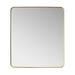 Vinnova 803232-MIR-BG 32 x 36 in. Mutriku Rectangle Metal Wall Mirror Brushed Gold