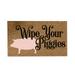 Rovga Door Mat Wipe Your Piggies Funny Pig Welcome Goat Funny Cute Doormat Door Mat Welcome Friends Doormat Funny Doormat New Home Door Mat Home Decor