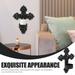 2pcs Metal Wall Sconce Candle Cross Holder Hanging Wall Mounted Candle Holder Wall Decor