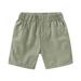 B91xZ Toddler Shorts Boys Toddler Children Boys Pull On Soild Sports Jogger Workout Cargo Casual Pants Shorts Green Sizes 4-5 Years