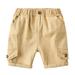 B91xZ Boys Shorts Kids Toddler Baby Girls Boys Solid Spring Summer Shorts Clothes Khaki Sizes 2-3 Years