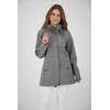 Softshellmantel DEPROC ACTIVE "PEAK ROBSON WOMEN", Damen, Gr. 54 (XXL), grau, 96% Polyester; 4% Elastan mit TPU Membrane, casual, Langarm mit verstellbarem Klettverschluss, Mäntel, auch in Großen Größen erhältlich