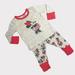 Disney Pajamas | Disney Baby - 2pc Minnie Pajama Set - Grey - Size 3-6 Months | Color: Gray/Red | Size: 3-6mb