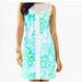 Lilly Pulitzer Dresses | Lilly Pulitzer “Sofia” Lace Dress In Lagoon Wave Rider Size 2 | Color: Green | Size: 2