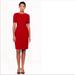 J. Crew Dresses | J Crew Red Midi Short Sleeve Dress | Color: Red/White | Size: 4