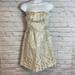 American Eagle Outfitters Dresses | American Eagle Outfitters Strapless Mini Dress Champagne Prom Party Nwt Sz 2 | Color: Cream | Size: 2