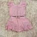 Jessica Simpson Matching Sets | Euc 12 Months Jessica Simpson Pink Gingham Skort Set | Color: Pink/White | Size: 12mb