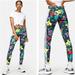 Adidas Pants & Jumpsuits | Adidas Originals Leggings Womens Sz M "Blossom Of Life" Floral Navy Blue | Color: Blue/Green | Size: M