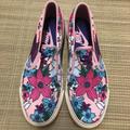 Nike Shoes | Euc Nike Toki Pink Blue Aloha Floral Canvas Slip-On Shoes Sneakers Size 8 | Color: Pink/Purple | Size: 8