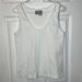 Anthropologie Tops | Anthropologie Saturday Sunday White Ribbed Tank Top Size Large | Color: White | Size: L