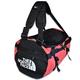 The North Face Gilman Duffel, Durable Sports Bag with Shoulder Straps Backpack and Padded Side Grip Handles, Black/Tandori Red, Size S, 50L (TNF), Black Red Tandori