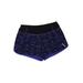 Reebok Athletic Shorts: Purple Print Activewear - Women's Size Medium