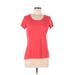 Nike Active T-Shirt: Red Activewear - Women's Size Medium