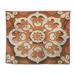 Bungalow Rose Polyester Tapestry w/ Pushpins Polyester in Brown/White | 50 H x 60 W in | Wayfair 2153E9DFA67E48BDB6ACFA9729EFB237