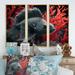 Bay Isle Home™ Tropical Fish in a Red Deep Sea - 3 Piece Print on Canvas in White | 28 H x 36 W x 1 D in | Wayfair 54263C3221064249A21416D15E0BA90E