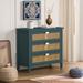 Bay Isle Home™ Tatyana 3 - Drawer Dresser Wood in Green | 30.3 H x 31.5 W x 14.9 D in | Wayfair 1F97C0DB11454A40B88E799D8EEFFD9B