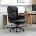 Red Barrel Studio® Cyrelle Ergonomic Executive Chair Upholstered in Black | 45.27 H x 25.5 W x 27.95 D in | Wayfair