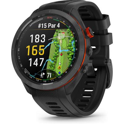 Garmin Approach S70 47MM Black Bezel with Black Band