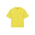 Balenciaga Medium Fit Vintage Logo Print T-Shirt Yellow