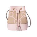 Gucci Ophidia Jumbo GG Mini Bucket Bag Camel/Light Pink