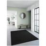 Tapis shaggy uni rectangle Hardin Noir 80x150