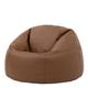 Pouf cuir marron