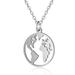 KIHOUT Creative World Map Hollow Out To Express Love Lady Metal Necklace Jewelry Gift Reduced