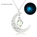 KIHOUT Hollow Spiral Moon Luminous Pendant Whirlwind Luminous Bead Necklace Reduced