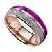 KIHOUT Two Tone Ring Unisex Decorative Jewelry Made Of Stainless Steel Reduced