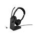 Jabra Evolve2 55 UC Headset - Stereo - Wireless - Bluetooth - USB-A - 98.4 ft - 20 Hz - 20 kHz - On-ear - Binaural - Supra-aural - MEMS Technology Noise Cancelling Microphone - 25599-989-989-01