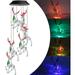 Solar Wind Chime Light - Solar Wind Chimes Outdoor Decoration Lights with IP65 Waterproof LED Wind Chime Solar Light for Garden Patio Holiday Deco Gift-Elk