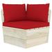 Pallet Sofa Cushions 3 pcs Red Fabric