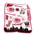 Cincinnati Reds 50'' x 60'' Native Raschel Plush Throw Blanket