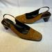 Coach Shoes | Coach Women’s 6.5 B Brown Suede & Leather Beth Slingback Medium Heels Vintage | Color: Brown/Tan | Size: 6.5