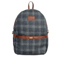 STRUTT Unisex Tweed & Leather 15 Ltr Backpack - Laptop Backpack/Messenger Bag/ Daily Use Backpack