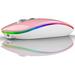 TENMOS Wireless Bluetooth Mouse Rechargeable Silent Mouse (Bluetooth 5.1 + 2.4G) LED with Nano Receiver