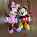 Disney Toys | Mickey Mouse & Minnie Mouse Plush Dolls | Color: Pink/Red | Size: Osbb